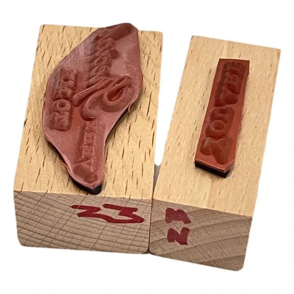 Anna  Griffin Wood Mount Rubber Stamps Lot 3 Box 26 Sentimental Phrases & Design - Picture 4 of 8